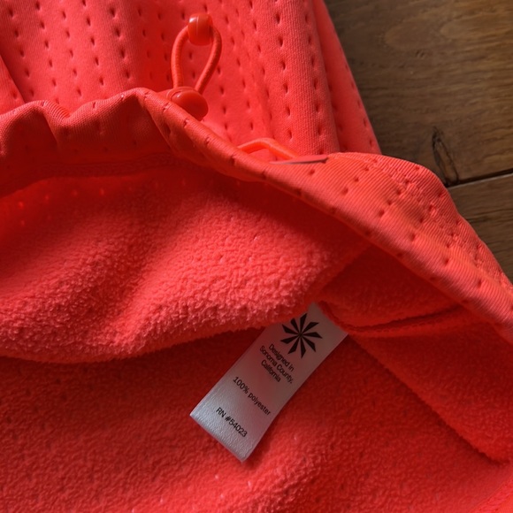 🧡ATHLETA ATMOSPHERE ANORAK HOODIE/JACKET-BRIGHT NEON ORANGE-M🧡 - Picture 8 of 12